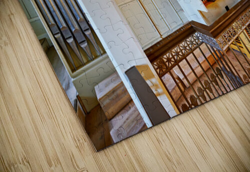 Domkirkjan Church organ in Reykjavik Iceland during a service Marco Brivio puzzle