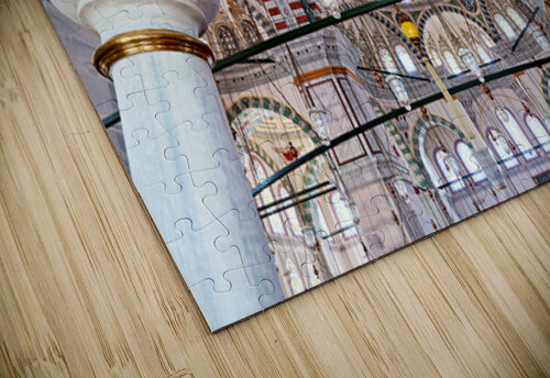 Visitors observe the interior of Fatih Mosque in Istanbul Marco Brivio puzzle