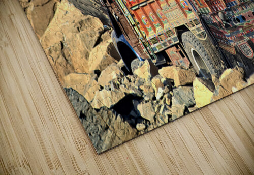 Trucks carrying goods to Shandur Pass in Pakistan Marco Brivio puzzle