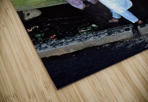 People boarding a bus in Lahore during busy hours Marco Brivio puzzle