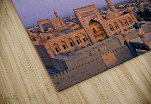 Sunset view over Khivas historic architecture in Uzbekistan Marco Brivio puzzle