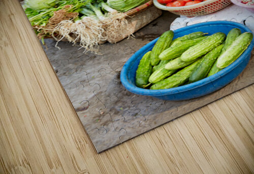 Woman sells fresh vegetables in Hanoi market Marco Brivio puzzle