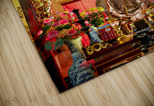 Statue and altar displayed in a temple in Hanoi Vietnam Marco Brivio puzzle