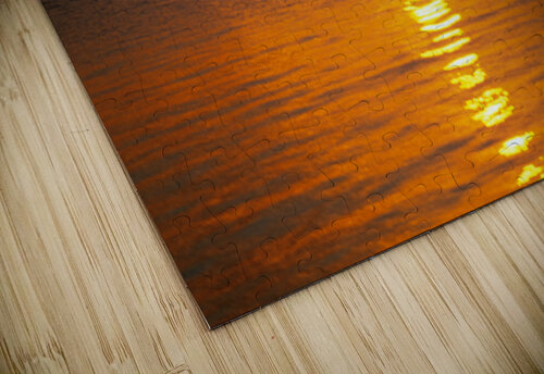 Midnight sun at Longyearbyen in Svalbard with a boat on the water Marco Brivio puzzle