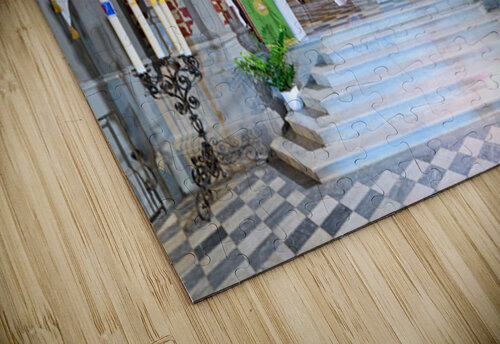 Basilica Santa Margherita in Cortona Italy with church altar Marco Brivio puzzle