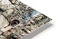 Serene stone faces adorn ancient Cambodian temple. HD Metal print