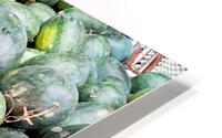 Watermelons stacked at a market in Phu Quoc Vietnam HD Metal print