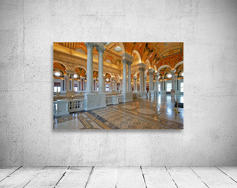 Inside the Library of Congress. Washington D.C. Wall Preview
