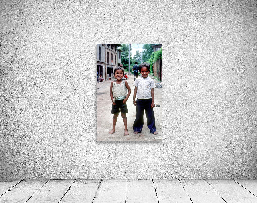 Nepal. Kathmandu. Two children Wall Preview