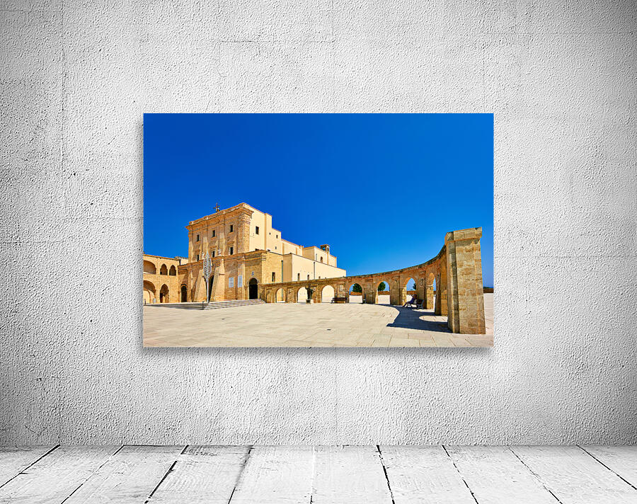 Salento. Apulia Puglia Italy. Santa Maria di Leuca. Santuario di Santa Maria de Finibus Terrae Wall Preview