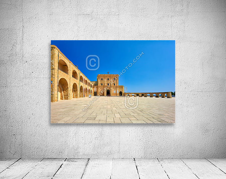 Salento. Apulia Puglia Italy. Santa Maria di Leuca. Santuario di Santa Maria de Finibus Terrae Wall Preview