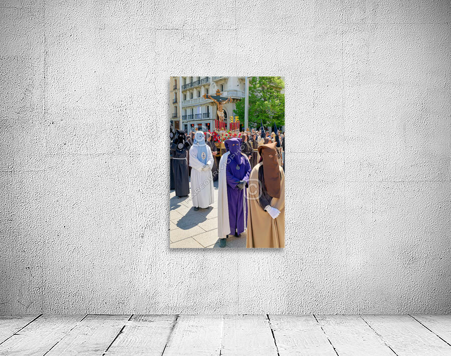 Zaragoza. Saragossa. Aragon. Spain.  Processions of the Easter Holy Week Wall Preview