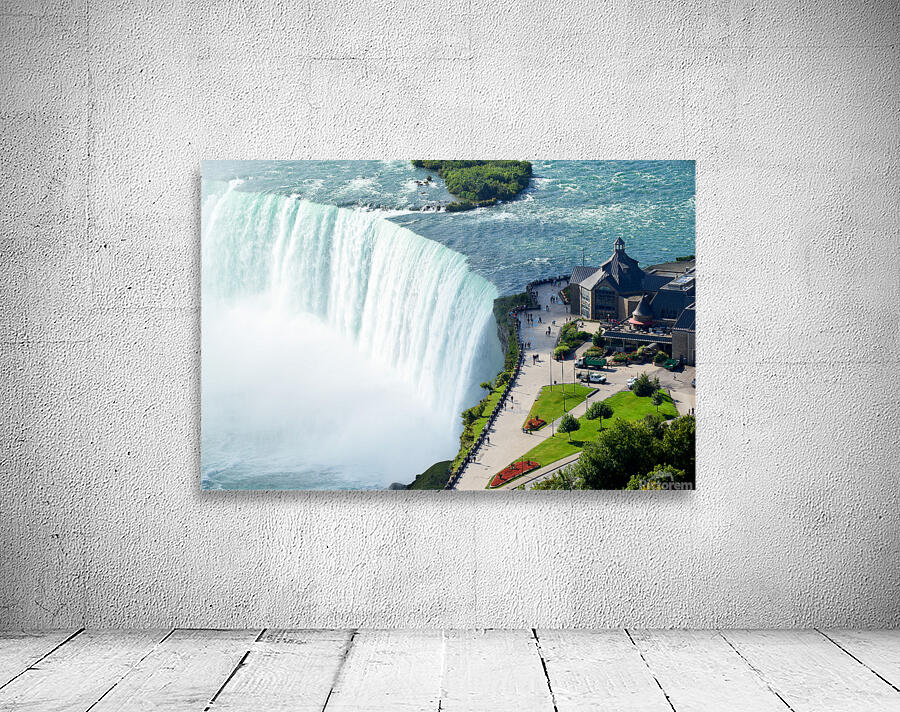 Iconic Niagara Falls viewing platform and visitor center. Wall Preview