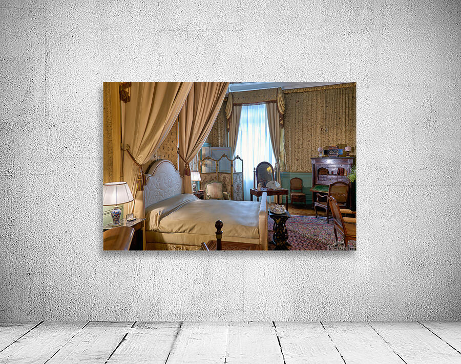 Details of a bedroom in Cheverny Chateau in Loire Valley of Fran Wall Preview