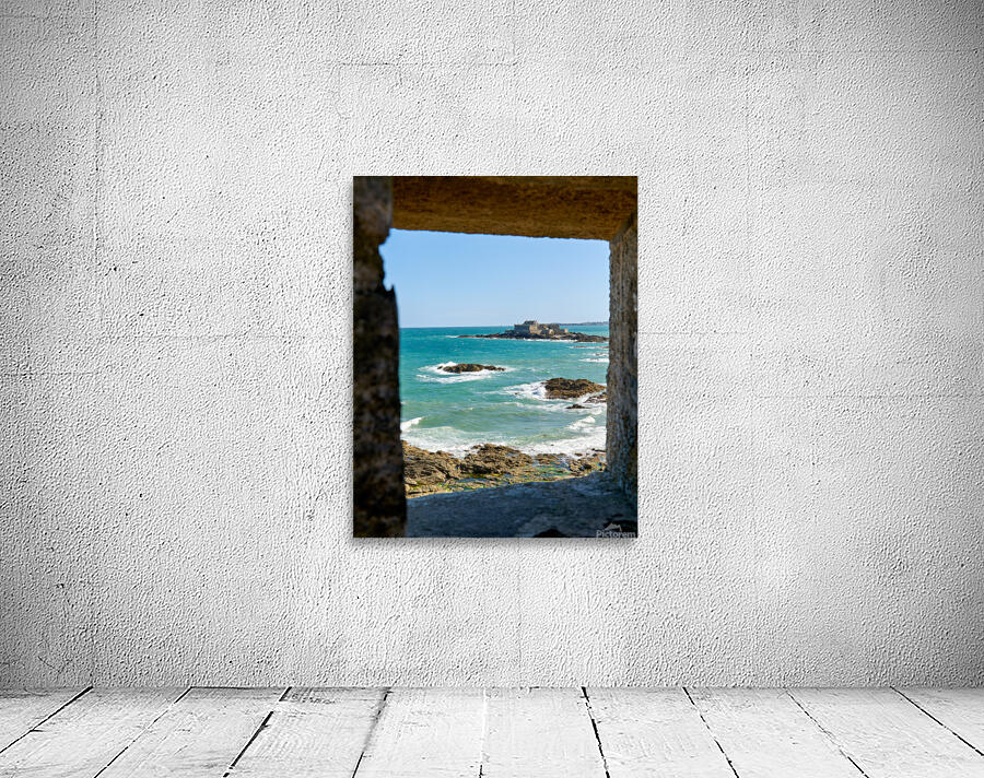 View of Fort National in Saint Malo Brittany France by the sea Wall Preview