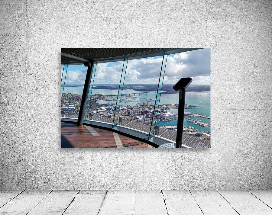 View of Auckland city and financial district from the Sky Tower Wall Preview