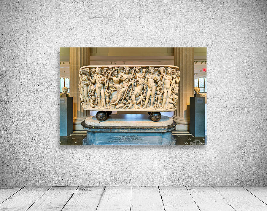Roman marble sarcophagus at the Met New York Wall Preview