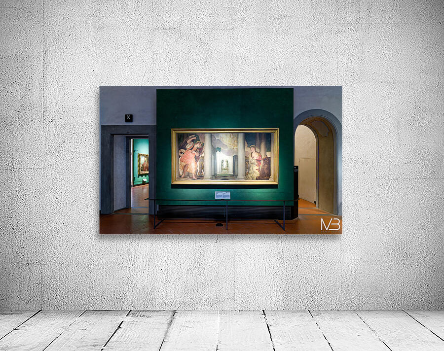 Artwork display in Uffizi Gallery featuring Veroneses Annunciat Wall Preview