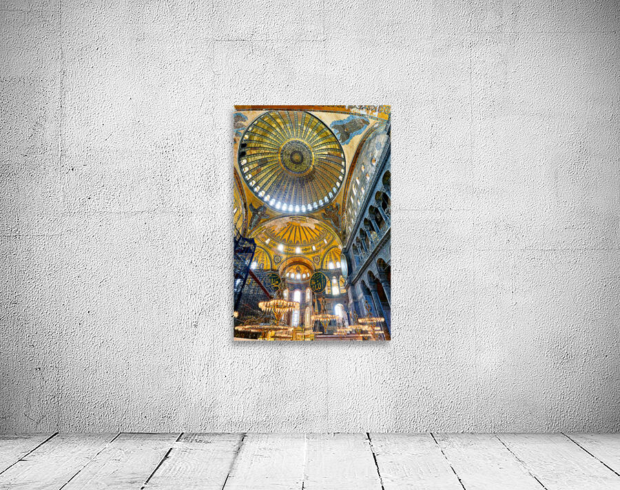 Visit to hagia sophia grand mosque in istanbul turkey Wall Preview