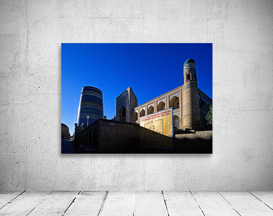 Khivas historic architecture against a blue sky Wall Preview