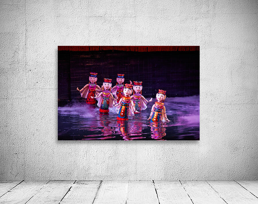 Water puppetry performance in Hanoi Vietnam Wall Preview