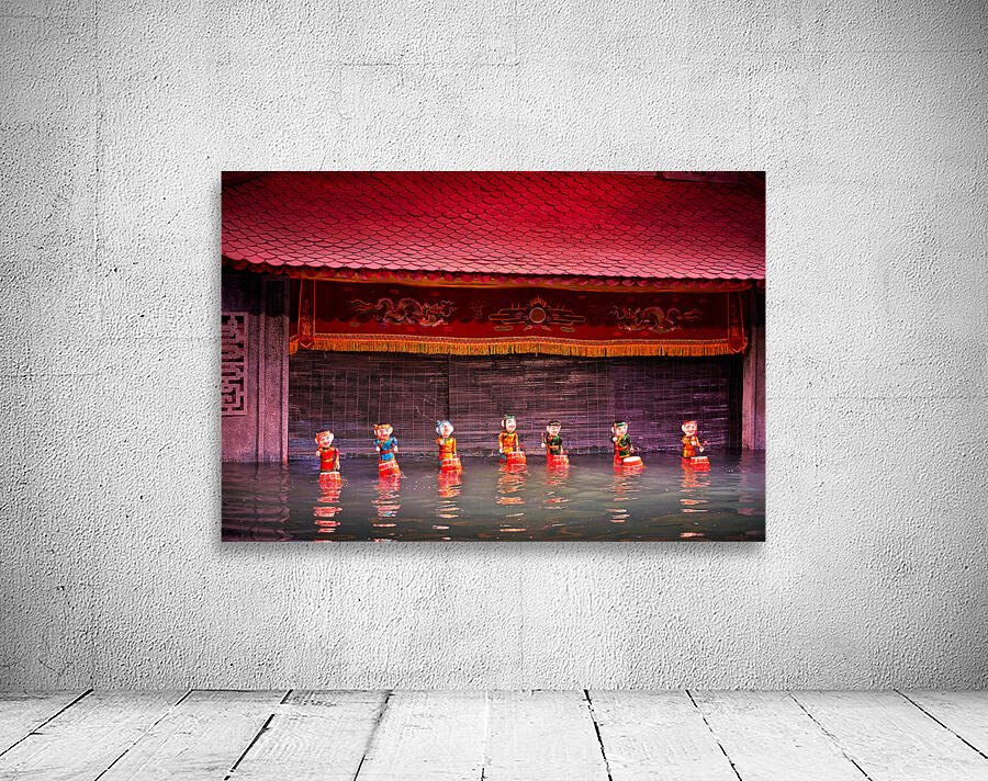 Puppet show in Hanoi showcasing traditional Vietnamese art Wall Preview