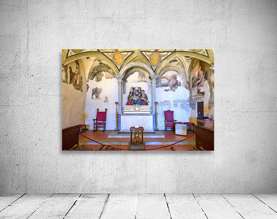 Frescoes by vasari in diocesan museum of cortona italy Wall Preview
