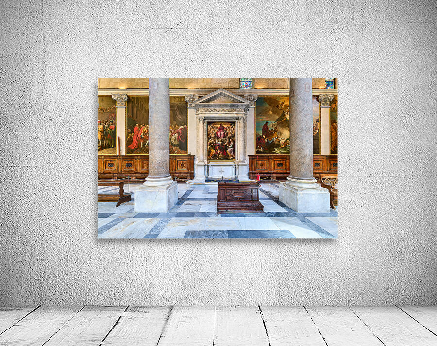 Interior view of the Cathedral in Pisa Tuscany Italy Wall Preview