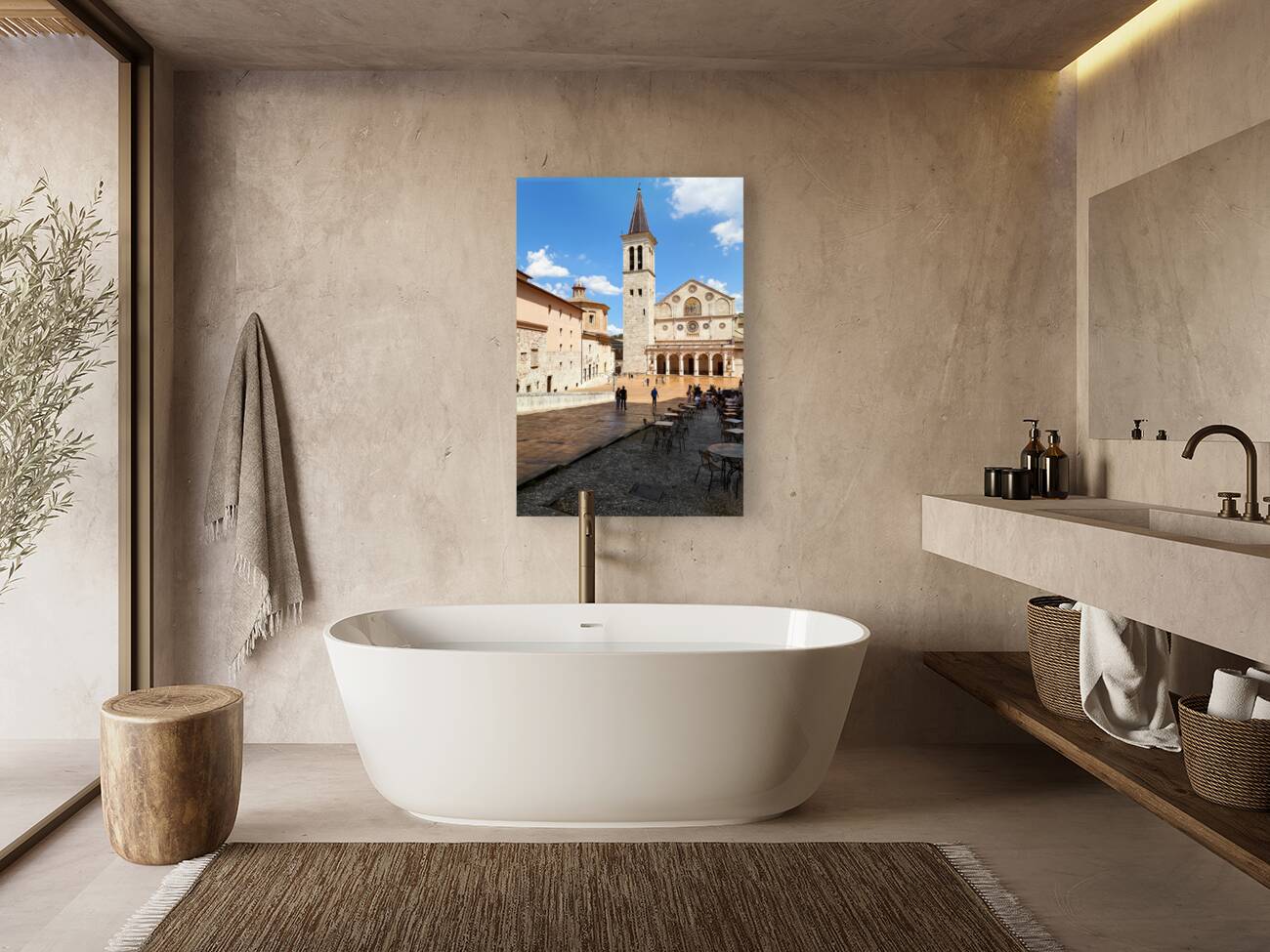 Spoleto Umbria Italy. Duomo di Spoleto Cathedral Reproduction