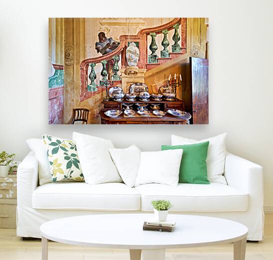 Vicenza Veneto Italy. The interiors of the Villa Valmarana ai Nani frescoed  by Giambattista and Giandomenico Tiepolo Reproduction