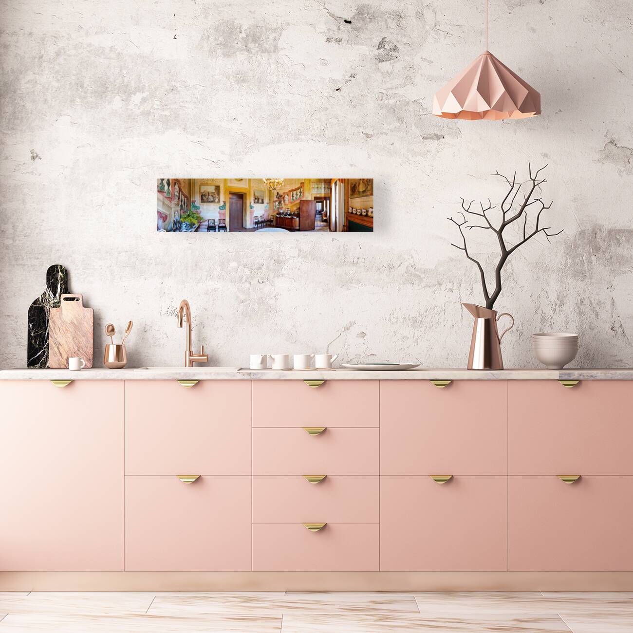 Vicenza Veneto Italy. The interiors of the Villa Valmarana ai Nani frescoed  by Giambattista and Giandomenico Tiepolo Reproduction