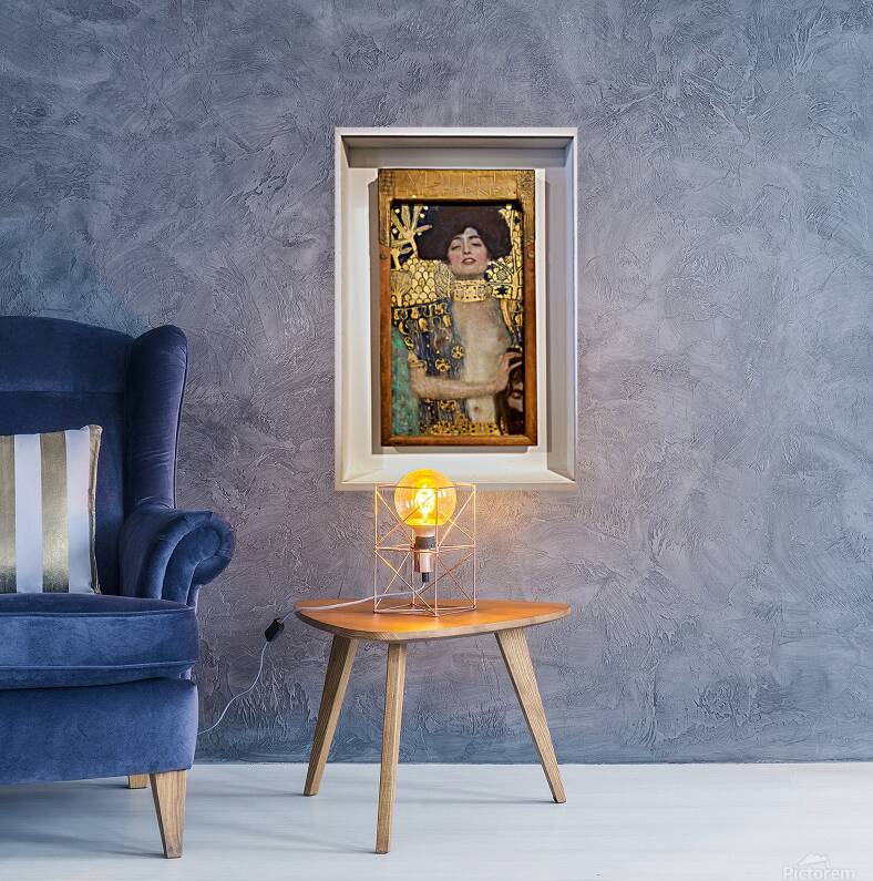 Gustav Klimts Judith and Holofernes painting. Reproduction