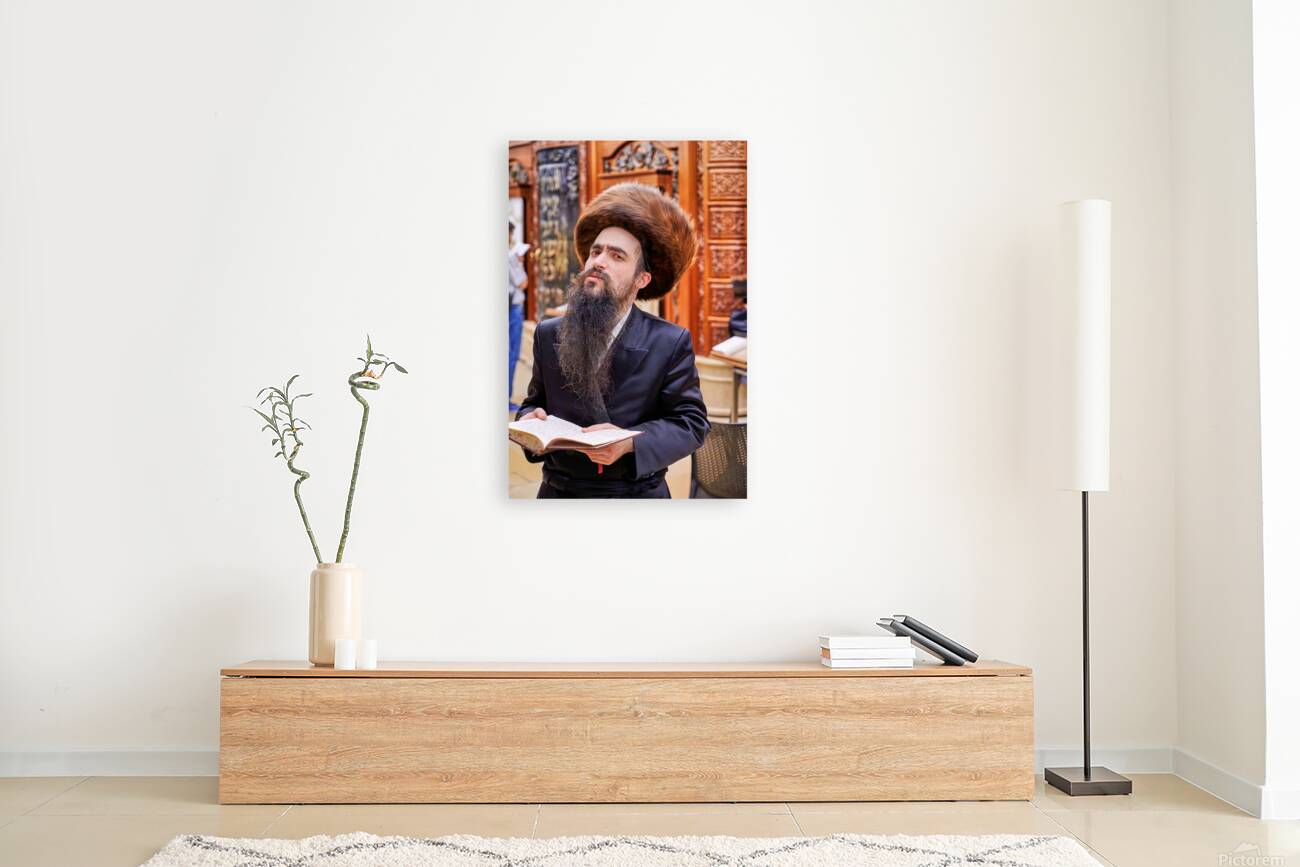 Orthodox Jews pray at the Wailing Wall in Jerusalem Israel Reproduction