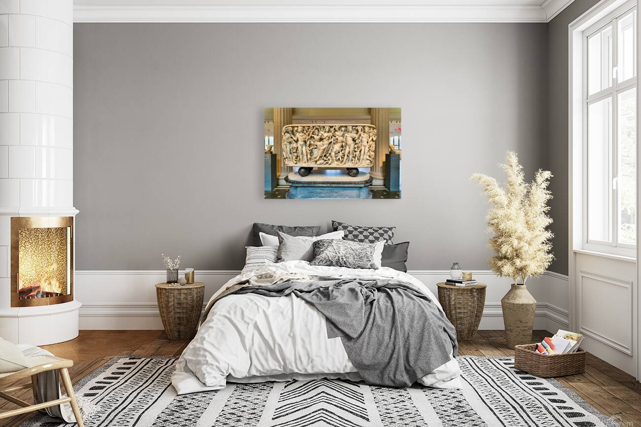 Roman marble sarcophagus at the Met New York Reproduction