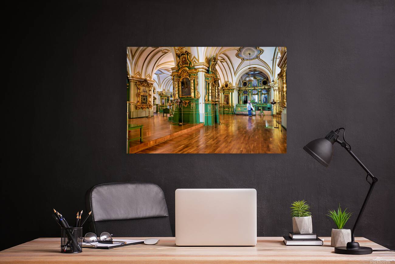 St. Nicholas Naval Cathedral interior in St. Petersburg Reproduction