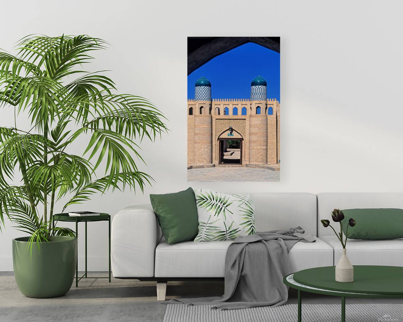 Exploring the ancient gates of Khiva in Uzbekistan Reproduction