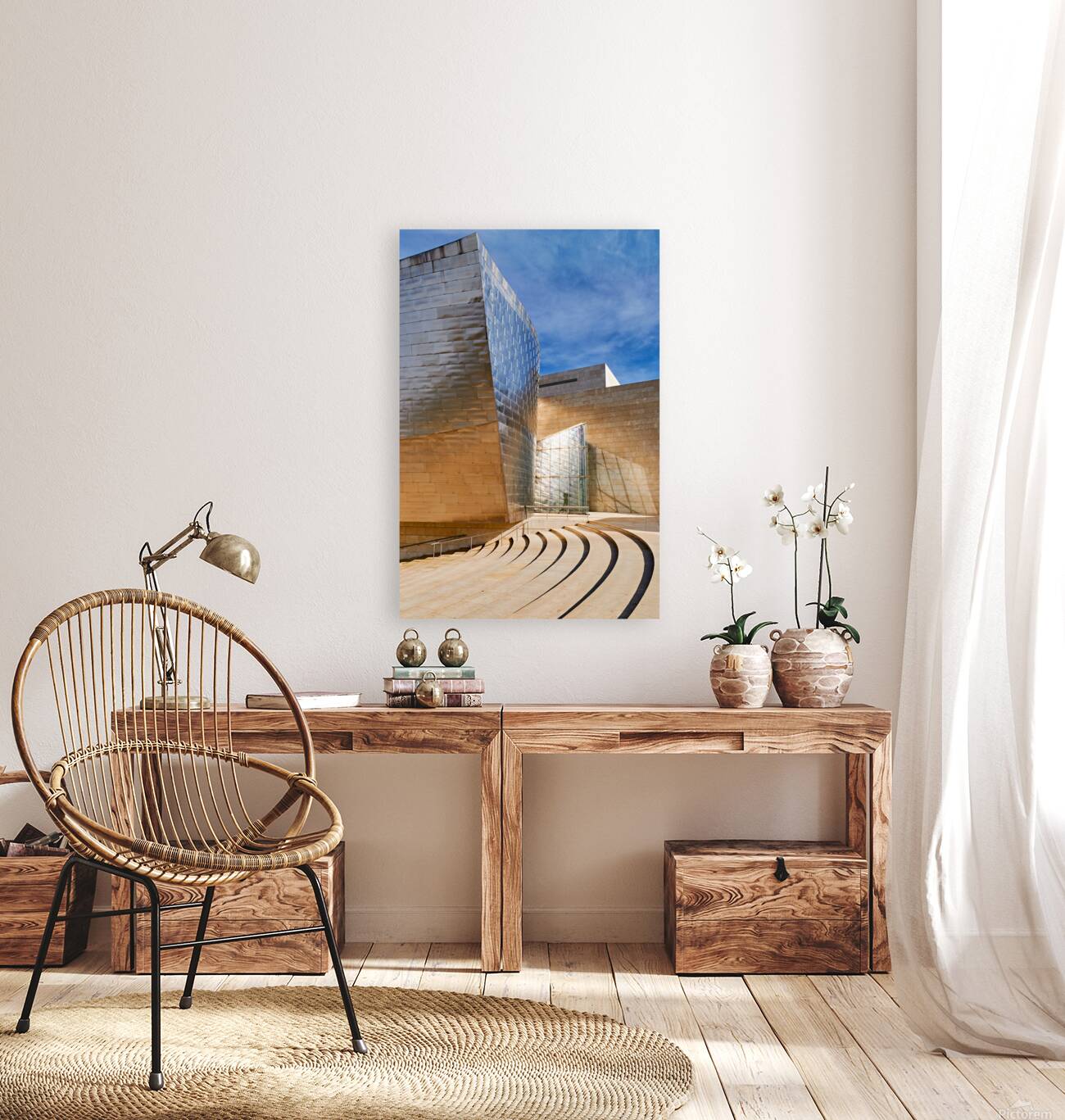 Guggenheim Museum in Bilbao showcases unique architecture Reproduction