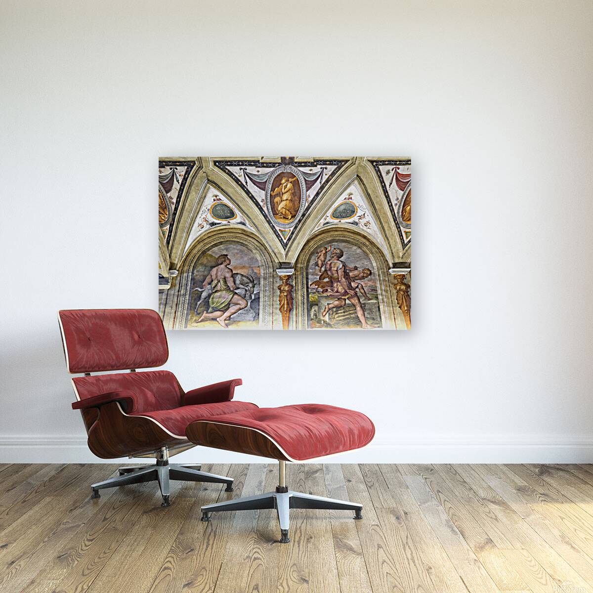 Frescoes by vasari in the diocesan museum of cortona italy Reproduction