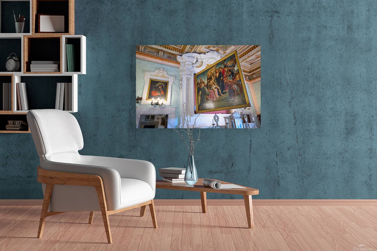 Paintings by Luca Signorelli in San Niccolo church in Cortona Reproduction