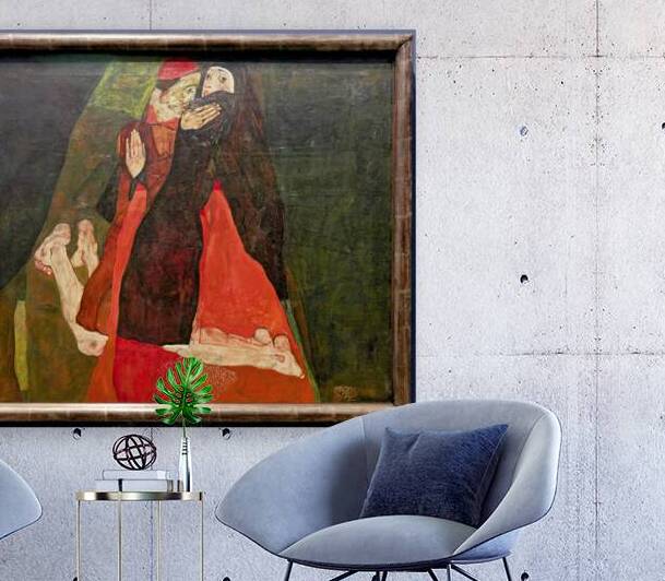 Egon Schiele - Cardinal and Nun Caress 1912 - Leopold Museum Vienna Austria by Marco Brivio