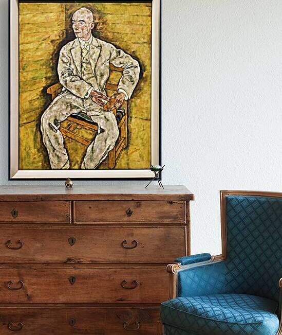 Egon Schiele - Dr. Victor Ritter von Bauer 1918 - Belvedere Museum Vienna Austria by Marco Brivio