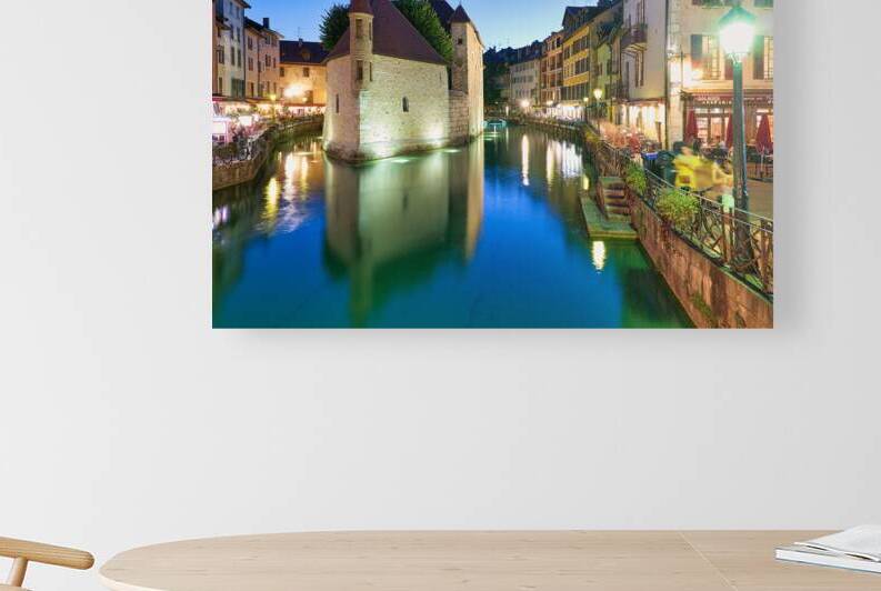 Annecy Haute Savoie France. The Palais de lIsle and Thiou river at sunset by Marco Brivio