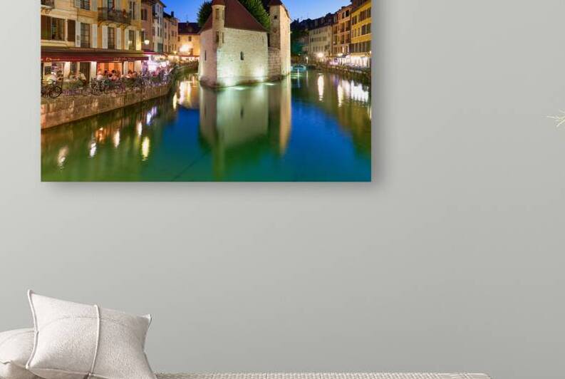 Annecy Haute Savoie France. The Palais de lIsle and Thiou river at sunset by Marco Brivio