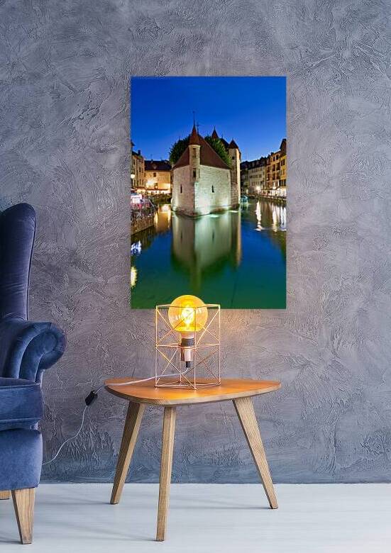 Annecy Haute Savoie France. The Palais de lIsle and Thiou river at sunset by Marco Brivio