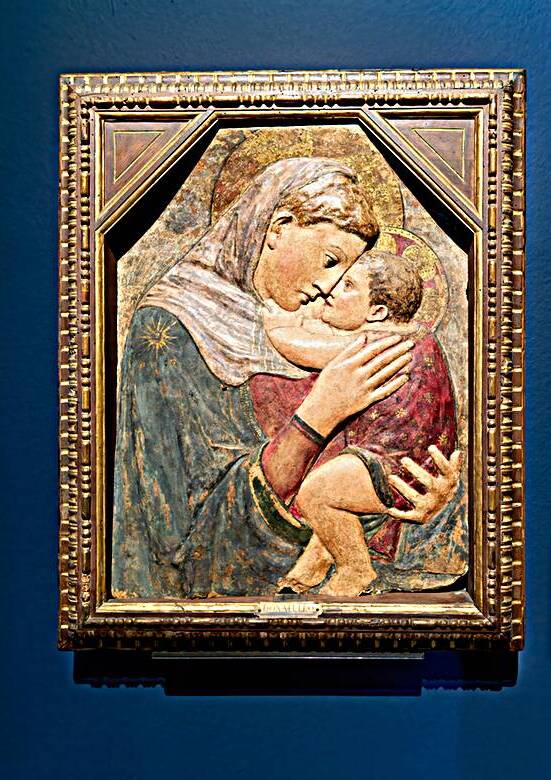 Strasbourg Alsace France. Fine Arts Museum at Palais Rohan. Donatello. Madonna and Child by Marco Brivio