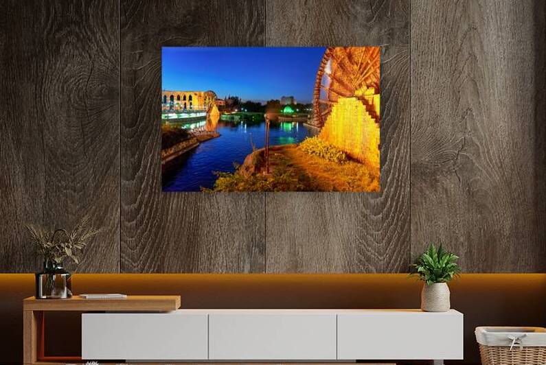 Syria. The Norias of Hama. Water wheels by Marco Brivio