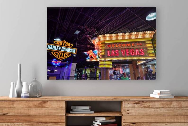 Welcome to Las Vegas sign. MGM Grand Hotel. Las Vegas Nevada USA by Marco Brivio