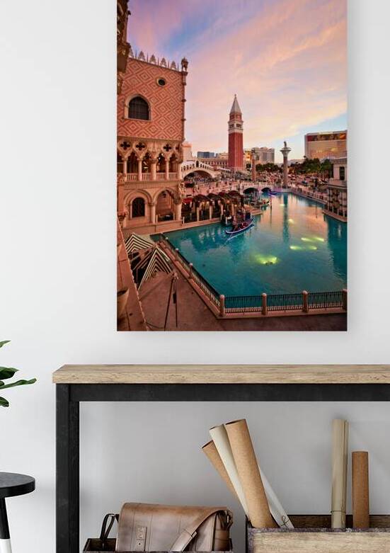 Venetian Hotel at Sunset. Las Vegas Nevada USA by Marco Brivio