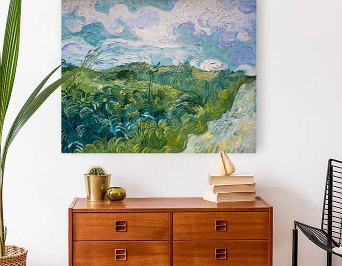 Vincent Van Gogh - Green Wheat Fields Auvers - 1890 by Marco Brivio