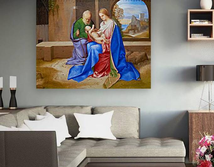 Giorgione - The Holy Family - 1500 by Marco Brivio